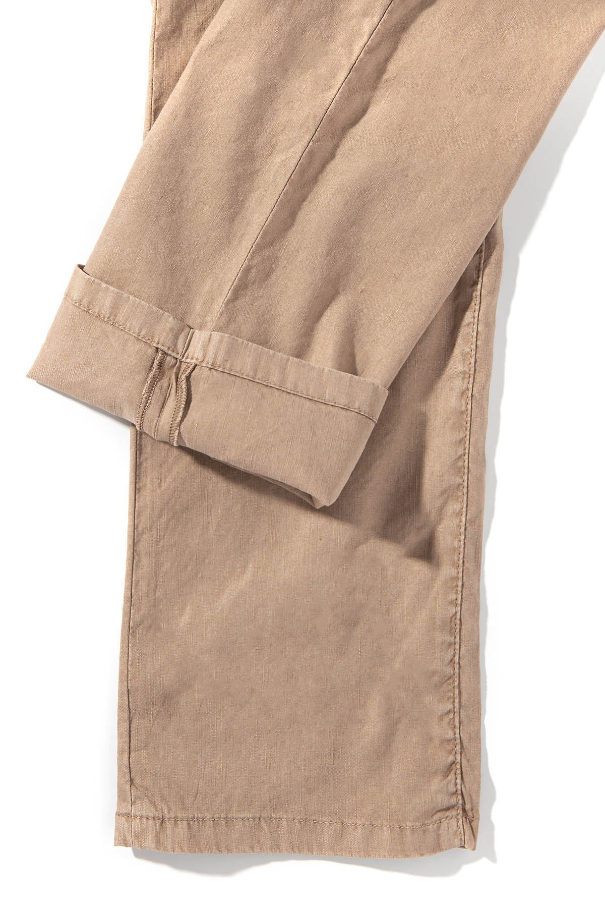 Barbados 5-Pocket Stretch Linen In Beige - Image 4