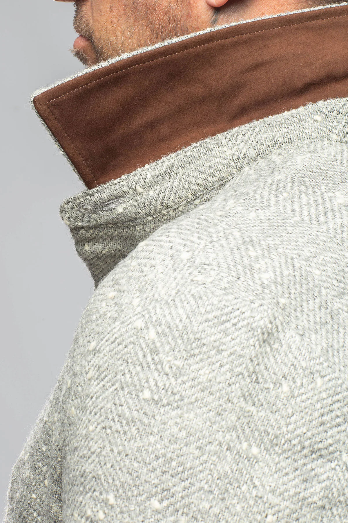 Bitterroot Donegal Overshirt In Grey - Image 6