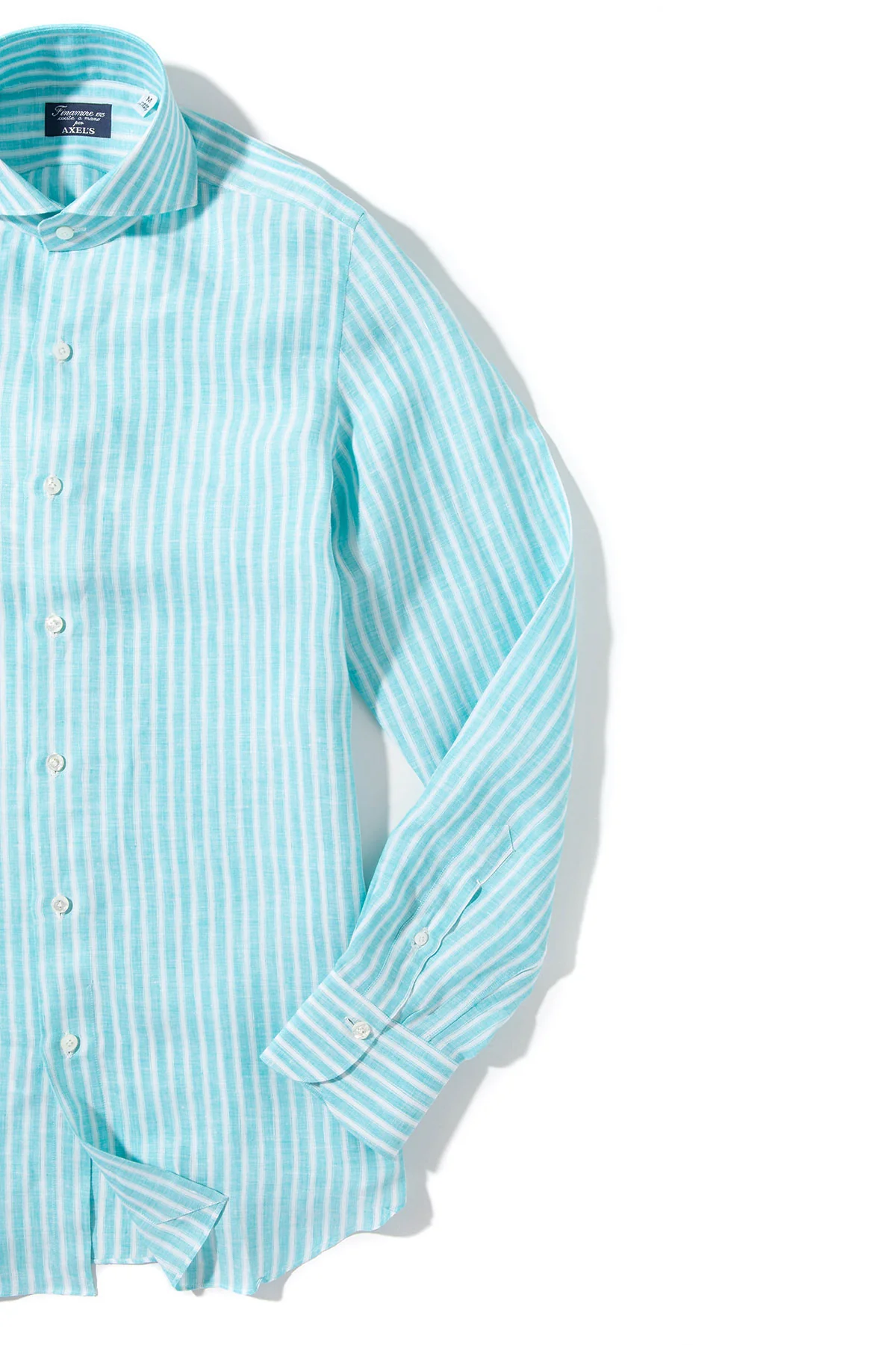Bonobo Linen Washed Bengal Stripe In Turquoise - Image 2