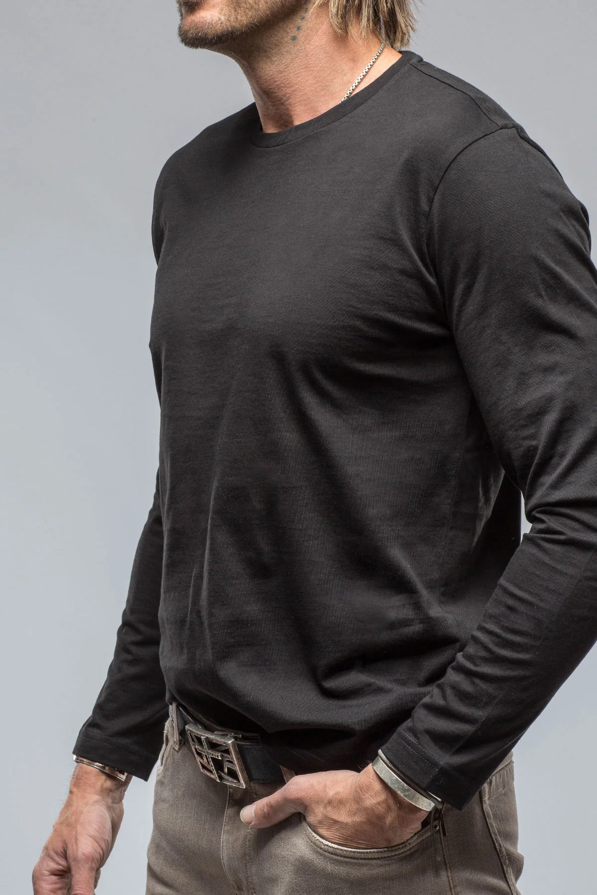 Brea LS Crew in Black - Image 3