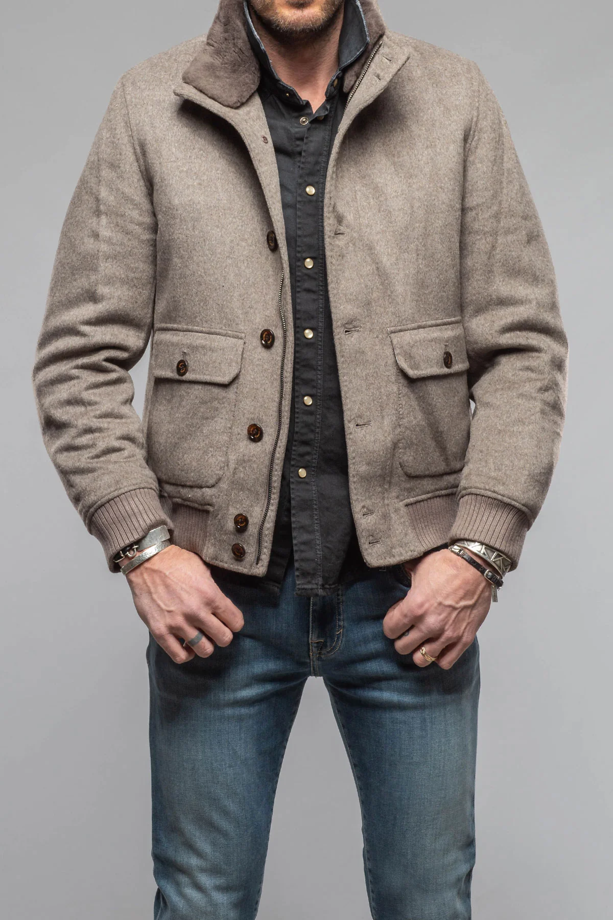 Brunswick Wool Bomber Jacket - Image 2