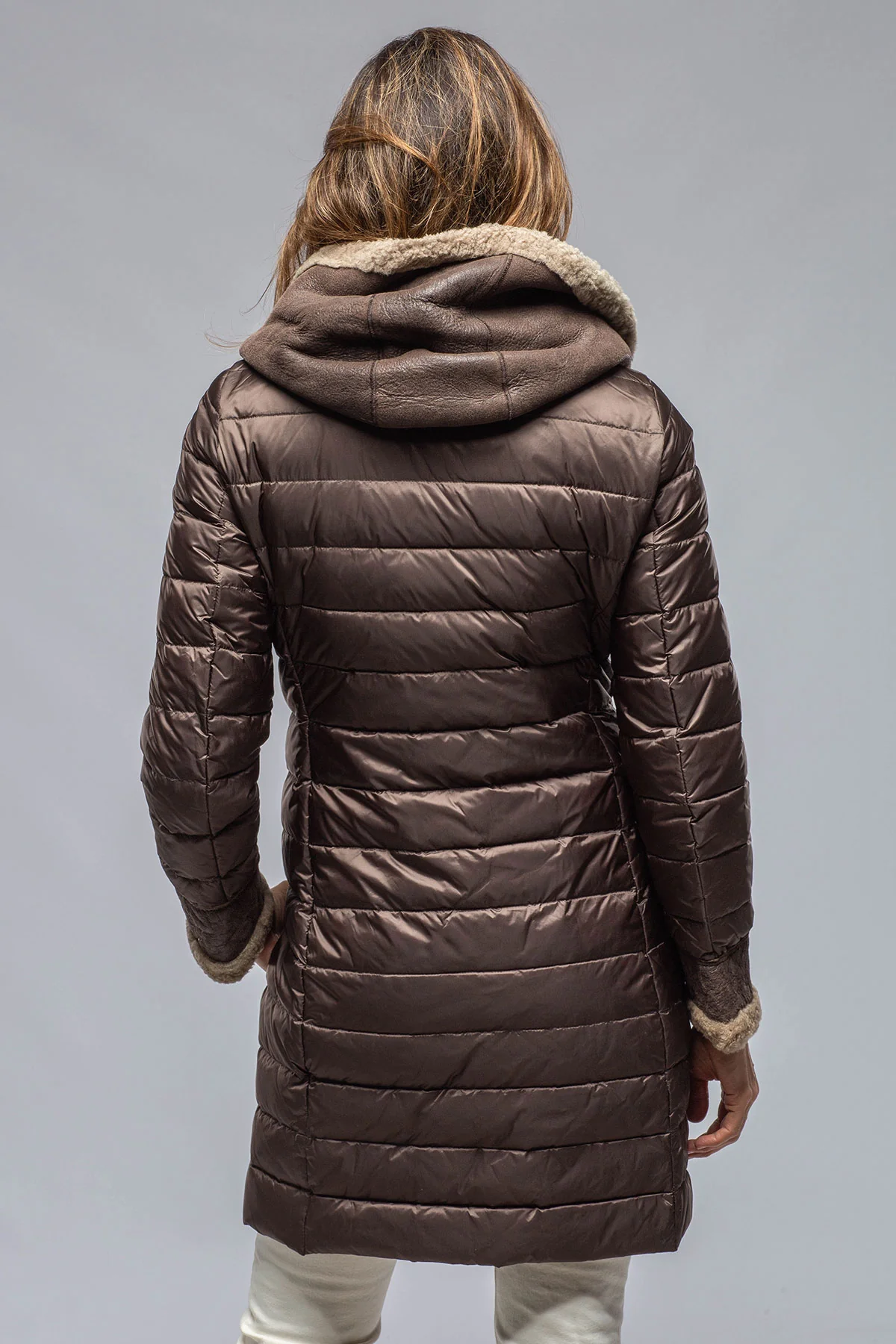Carrie Après Puffer in Metallic Brown - Image 2