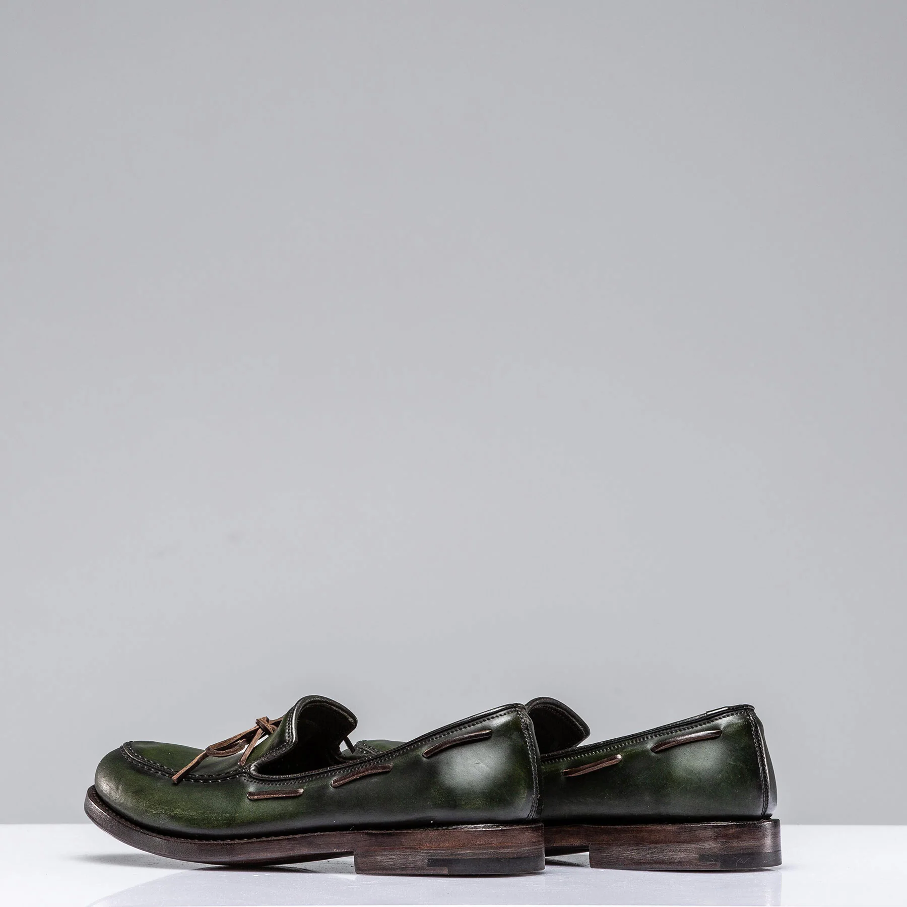 Cordovan Loafer in Green - Image 3