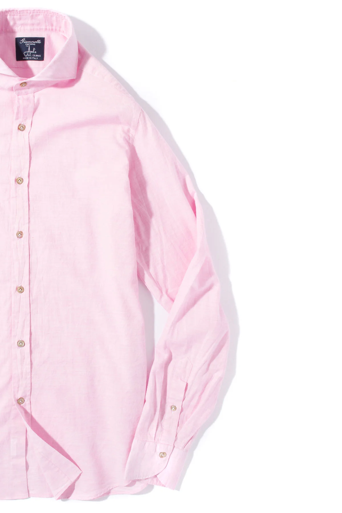 Diablo Cotton Shirt in Pink - Image 2