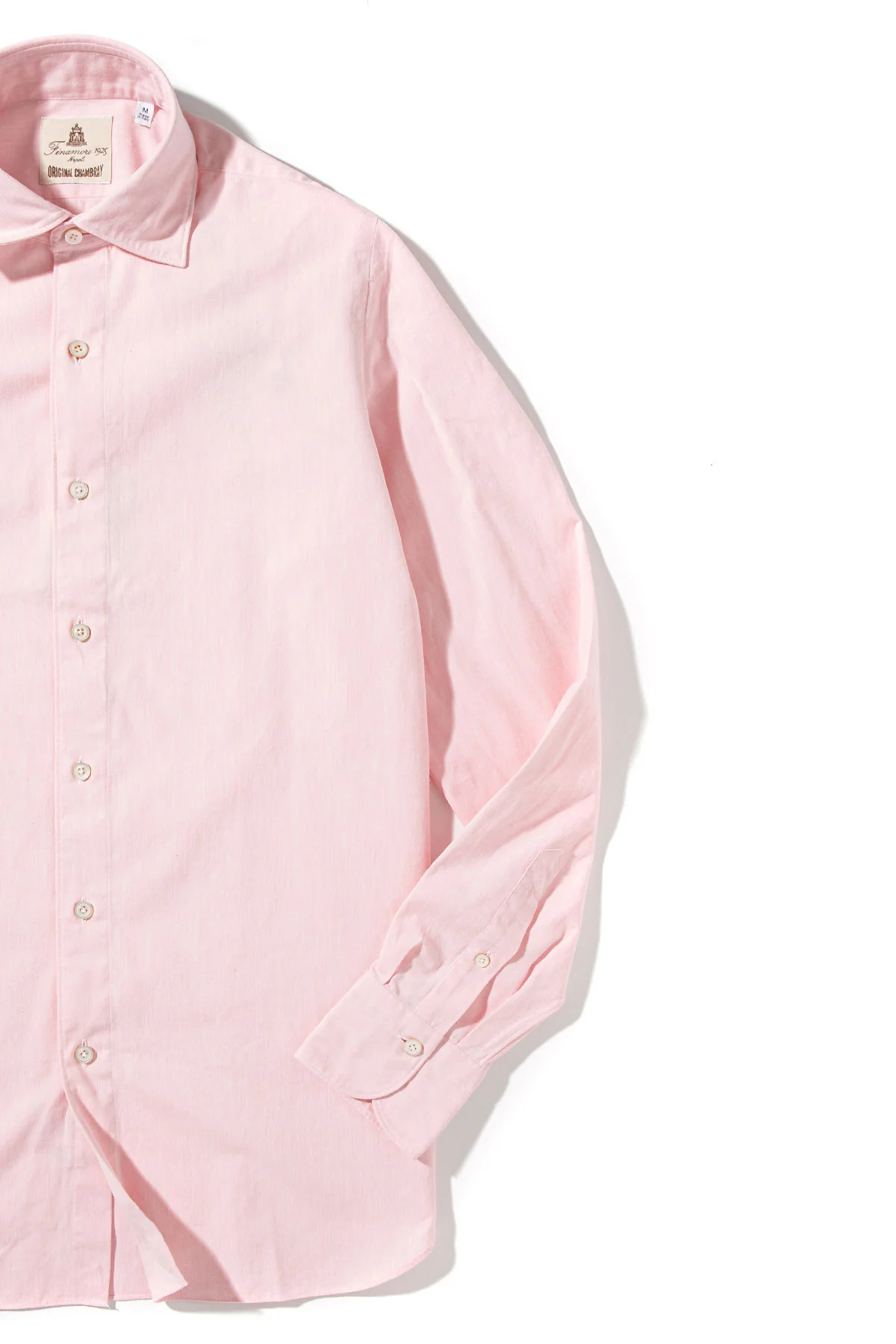 Dragones Chambray Shirt In Pink - Image 2