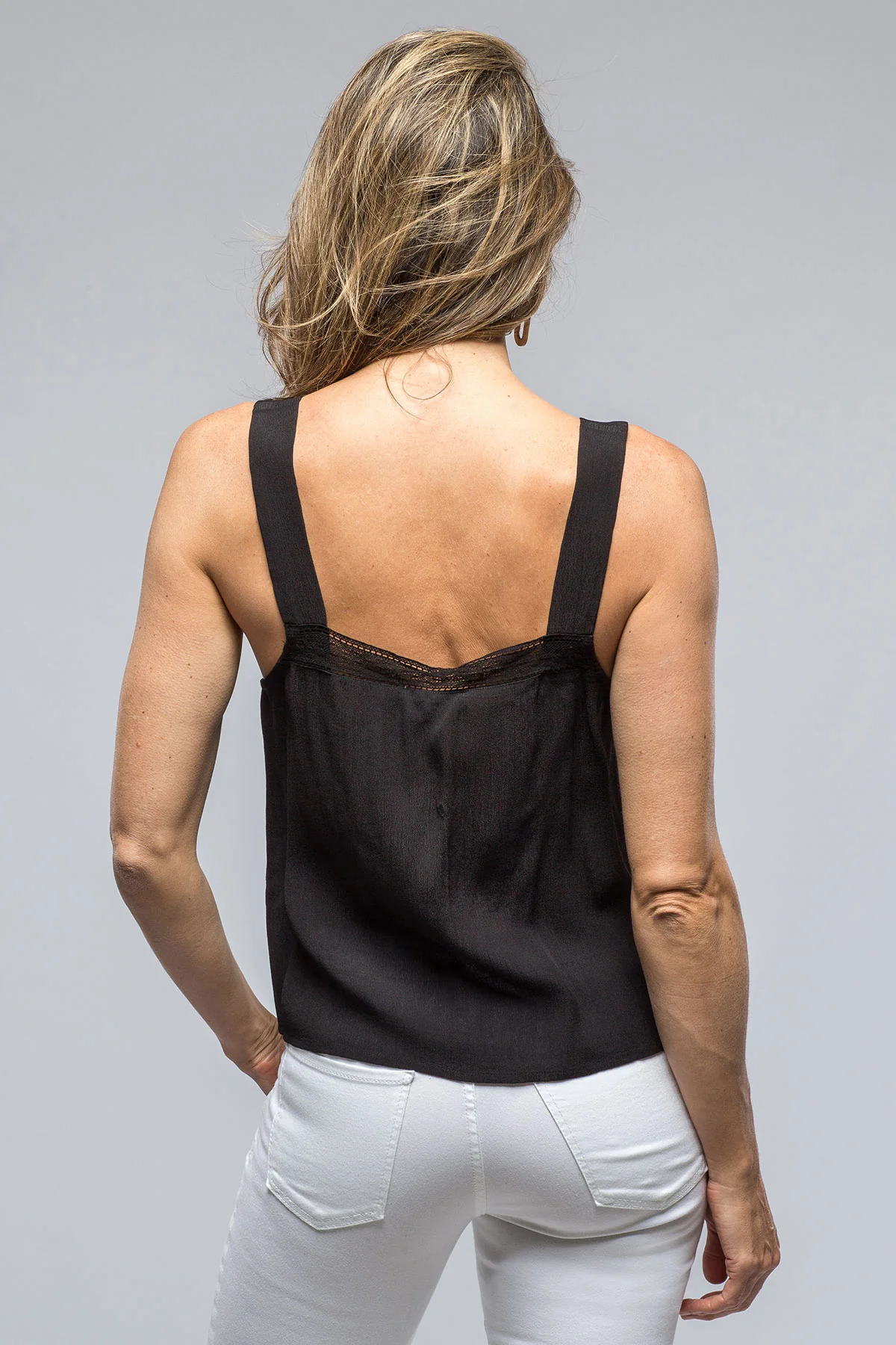 Dune Top In Black Crepe - Image 3