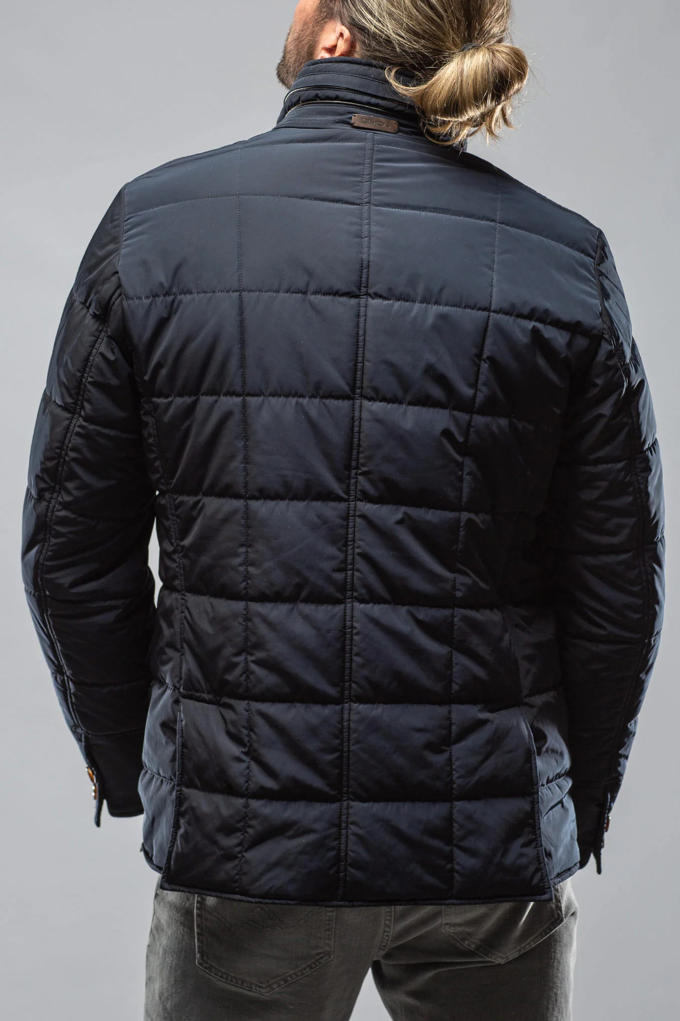 Easton Quilted Jacket In Navy - Image 3