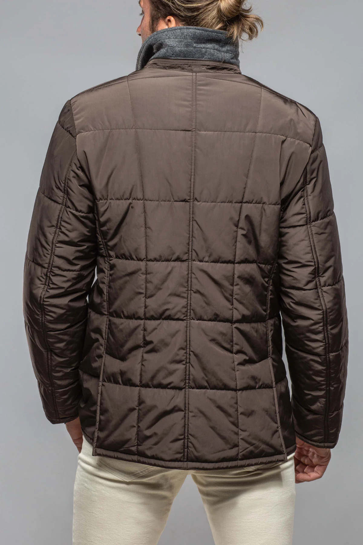 Edison Quilted Jacket In Military - Image 3