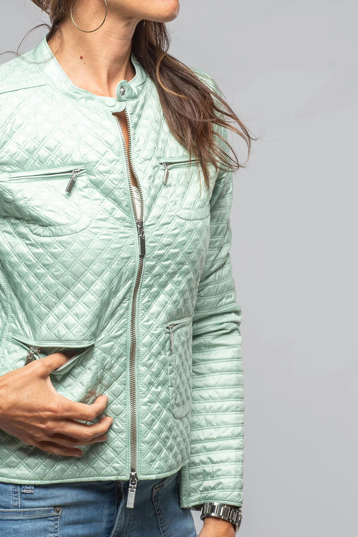 Eliza Micro Puff In Mint - Image 3