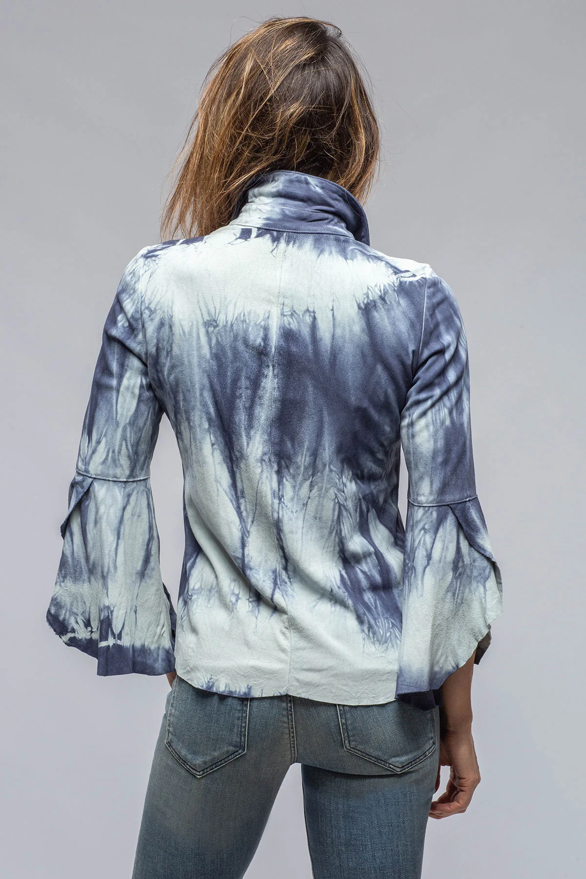Enchantment Flamenco Sleeve Shirt In Royal Ice - Image 2