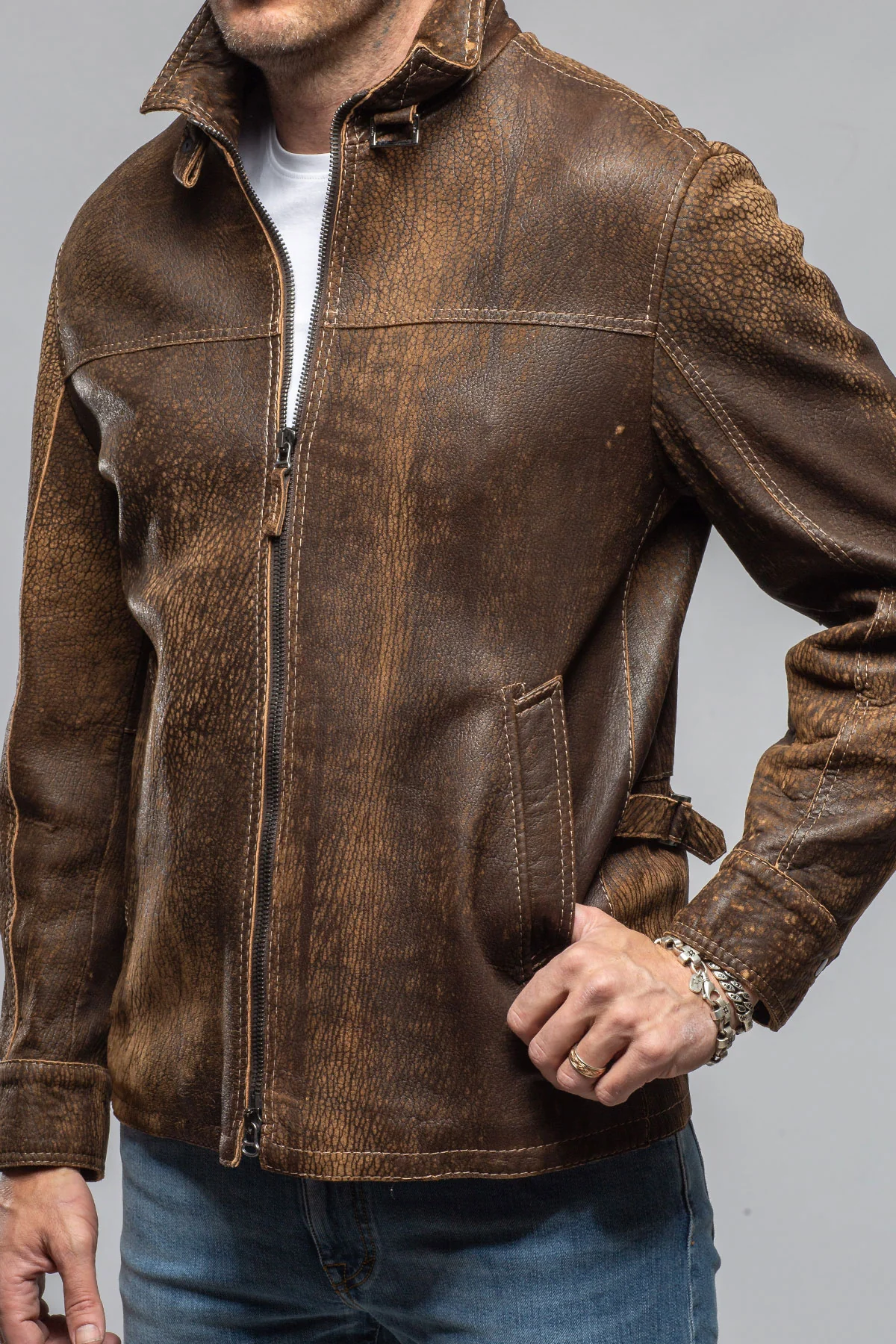 Federico Vintge Leather Jacked - Image 2