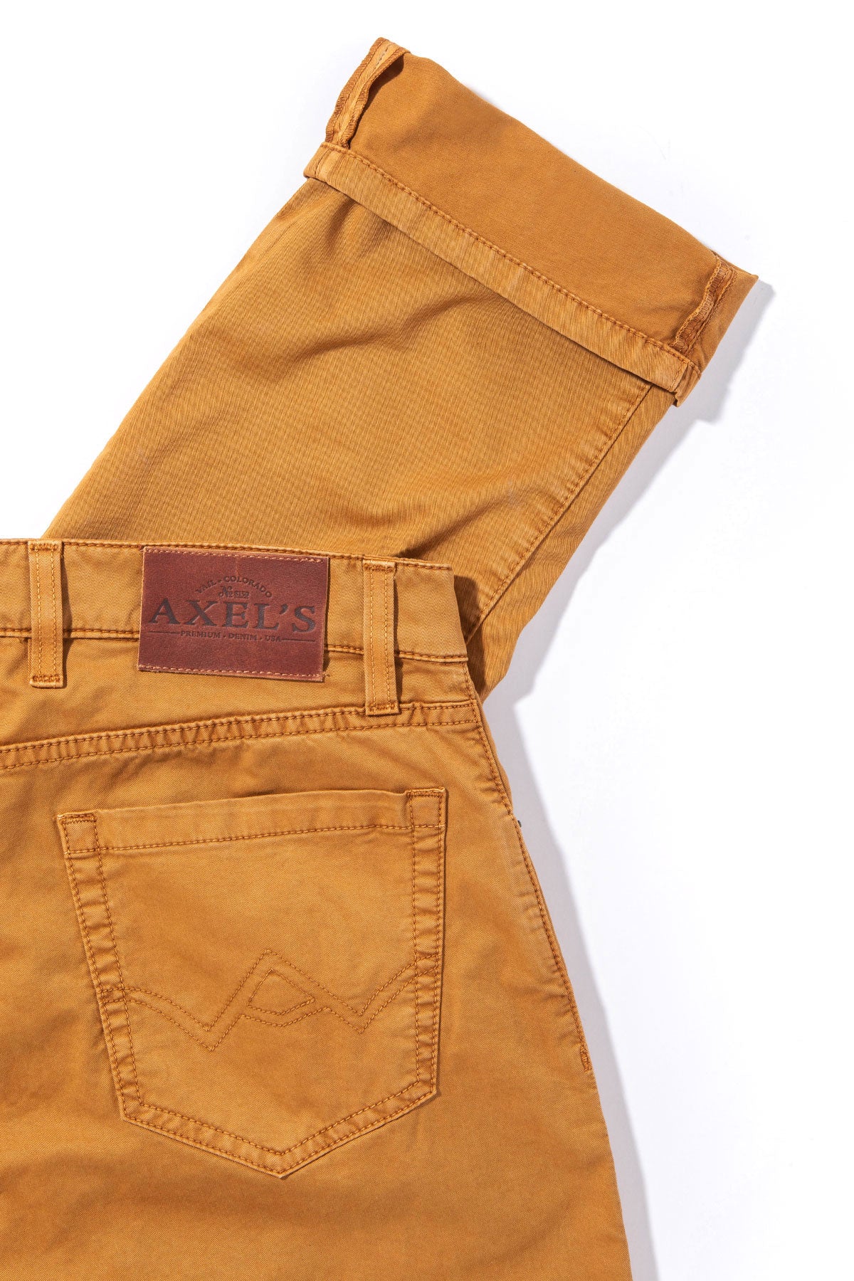 Flagstaff Stretch Cotton Twill in Ochra - Image 3