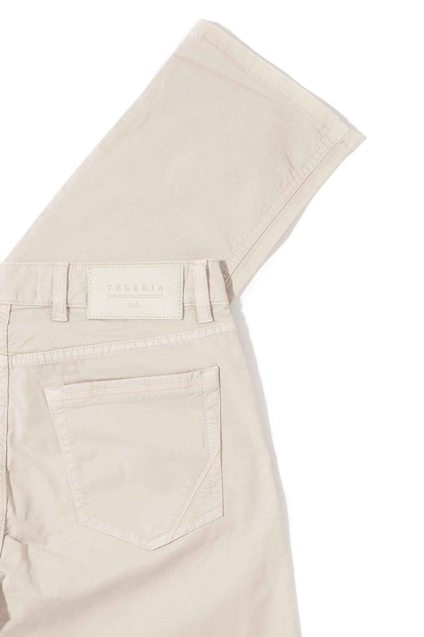 Fowler Ultralight Performance Pant In Ecru - Image 3