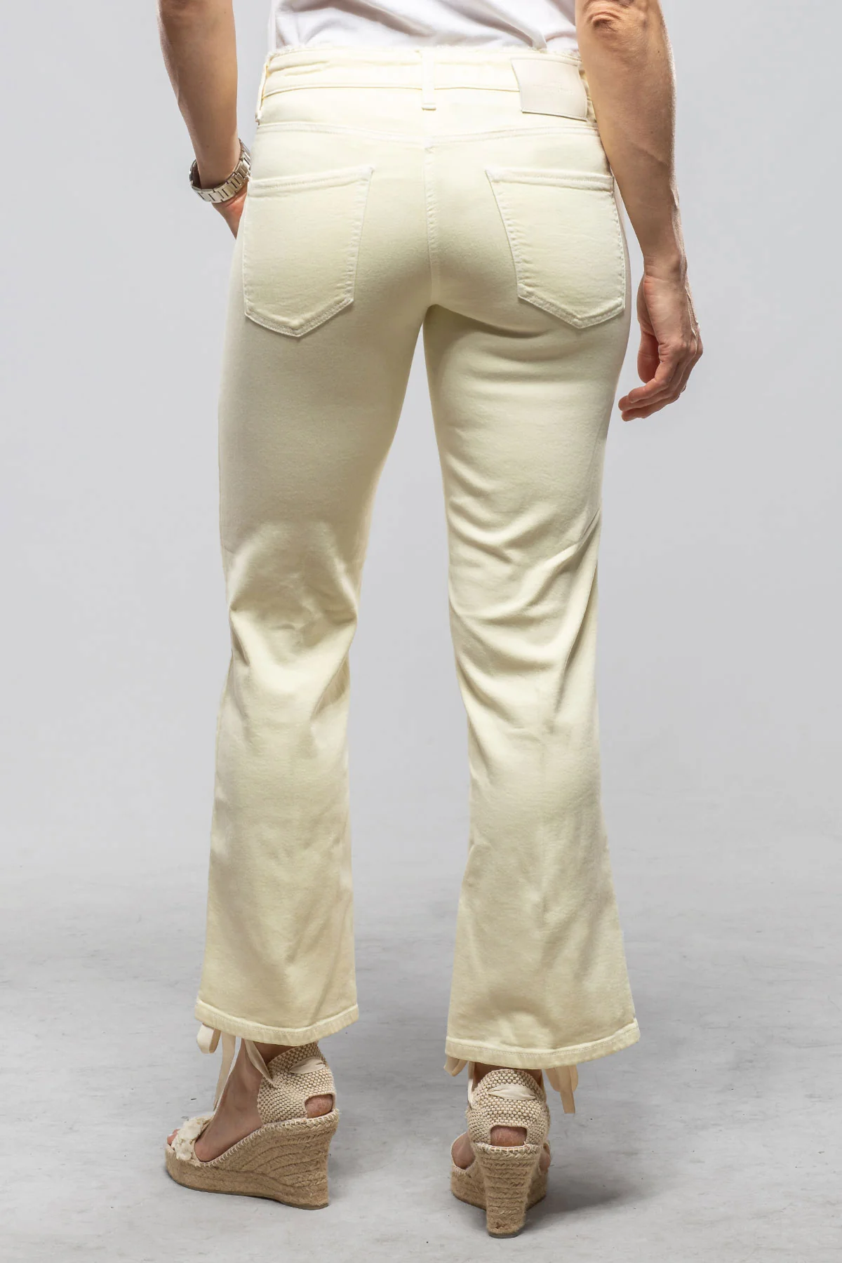 Francesca Cropped Jean In Yellow - Image 3
