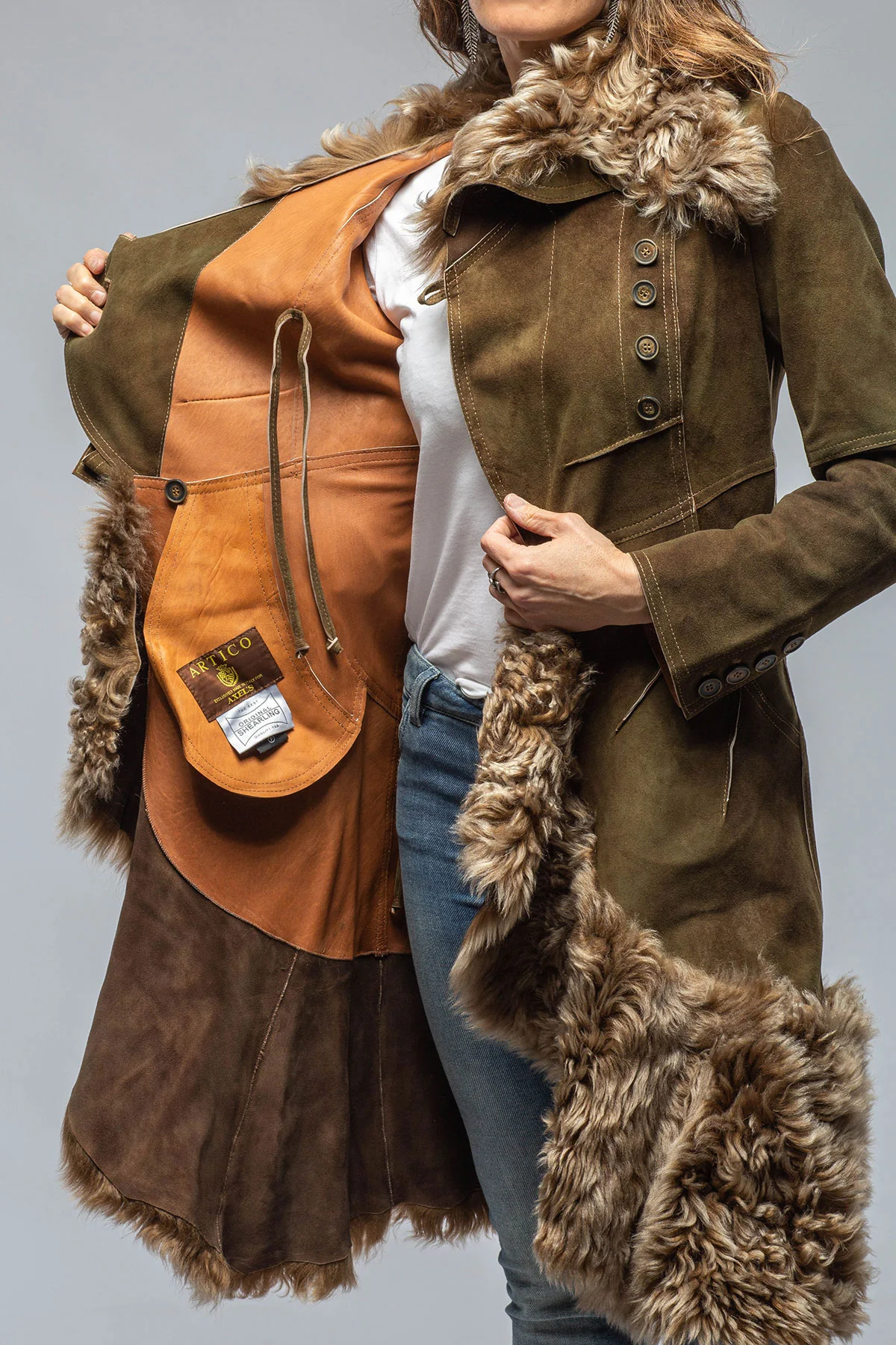 French Military Leather Coat - Image 6