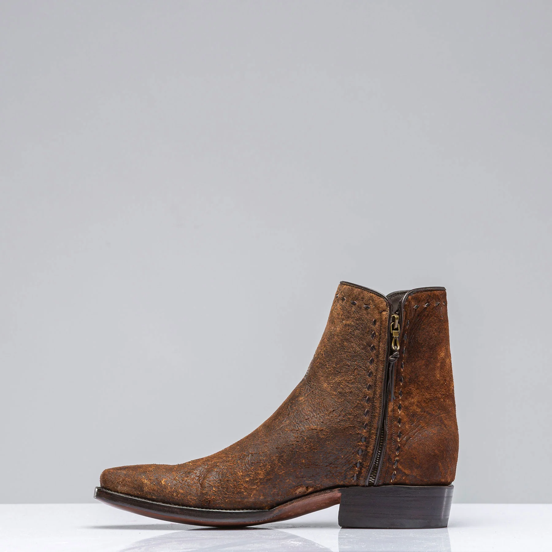 Goat Suede Zorro in Dark Camel - Image 2