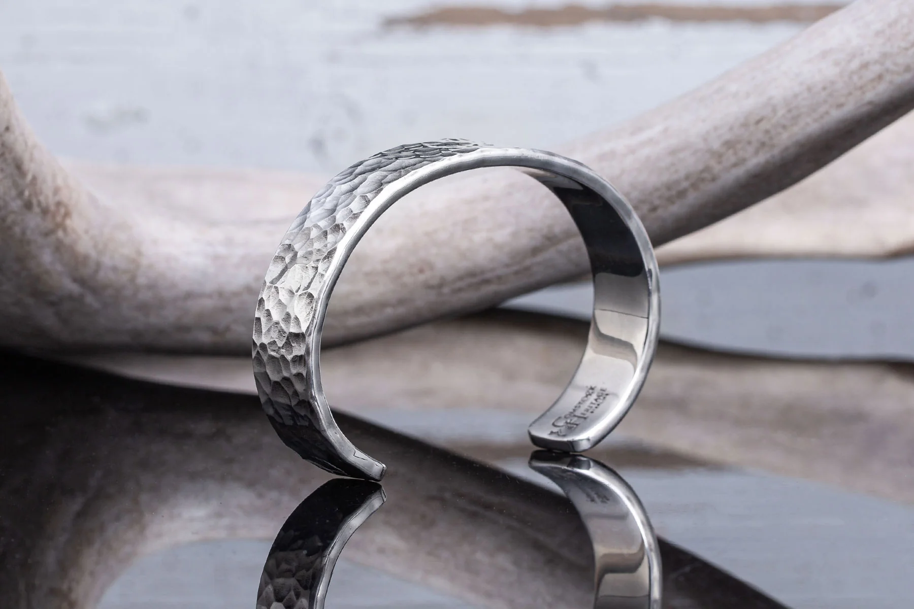 Hammered Silver Cuff - Image 2