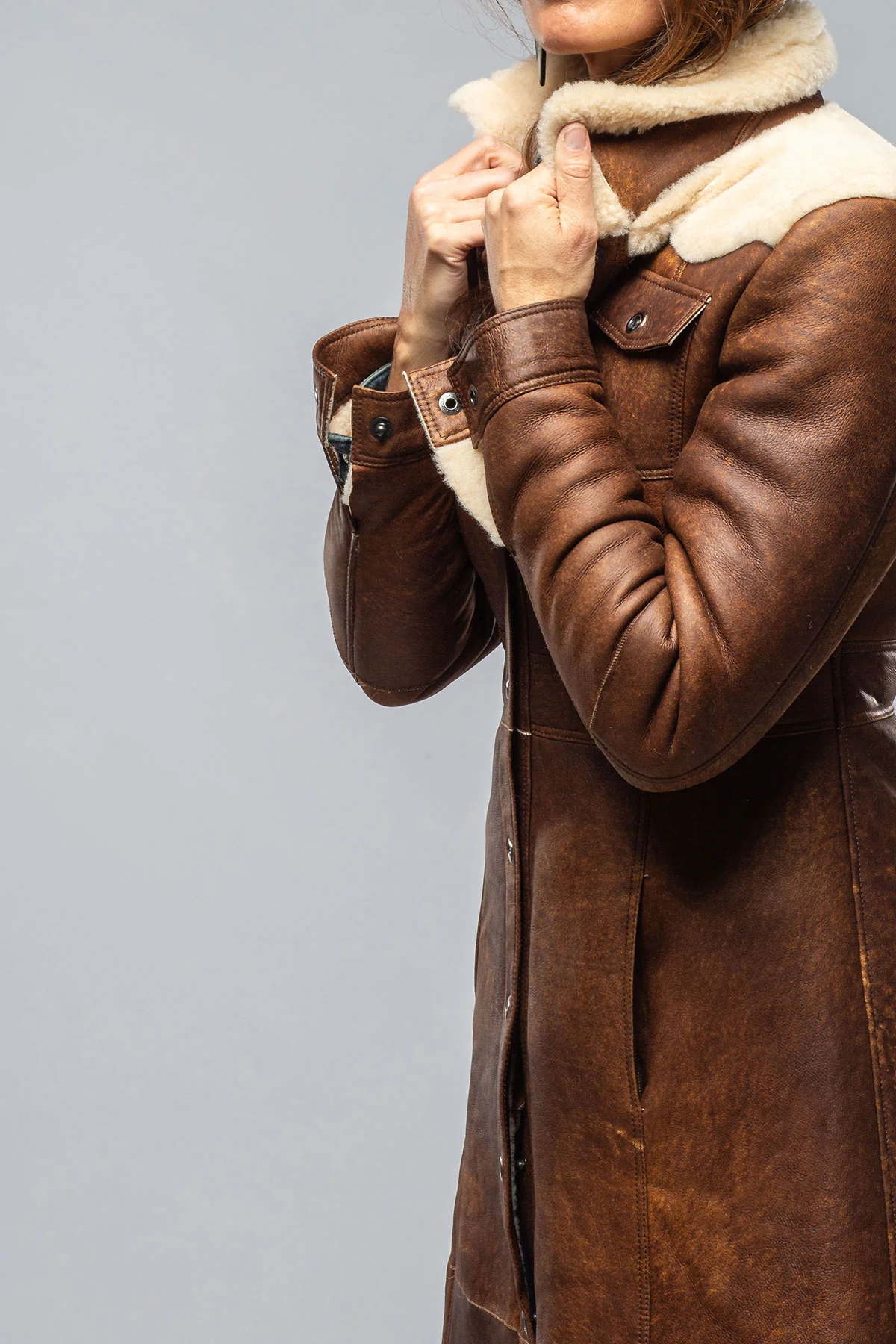 Keli Long Shearling Duster - Image 6