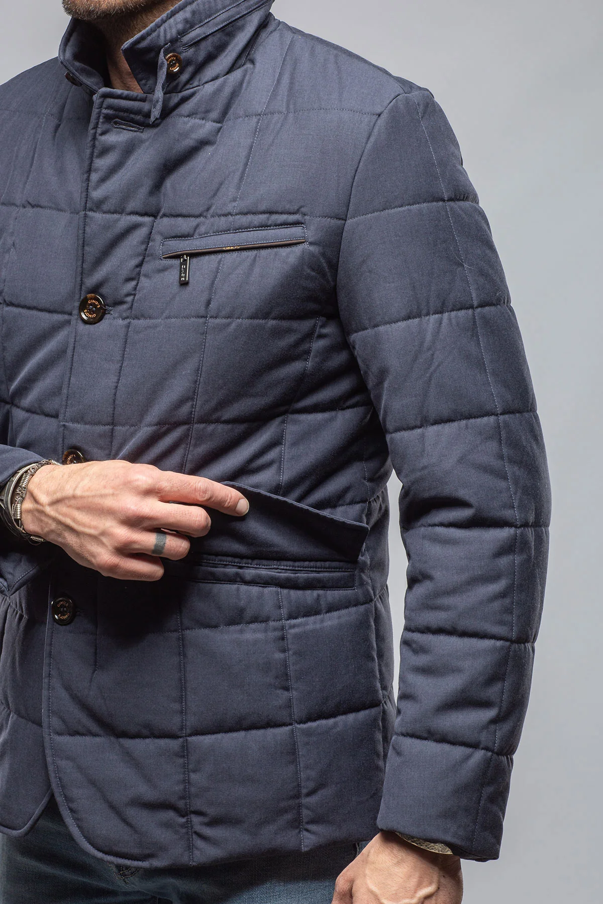 Lexington Quilted Jacket In Navy - Image 2