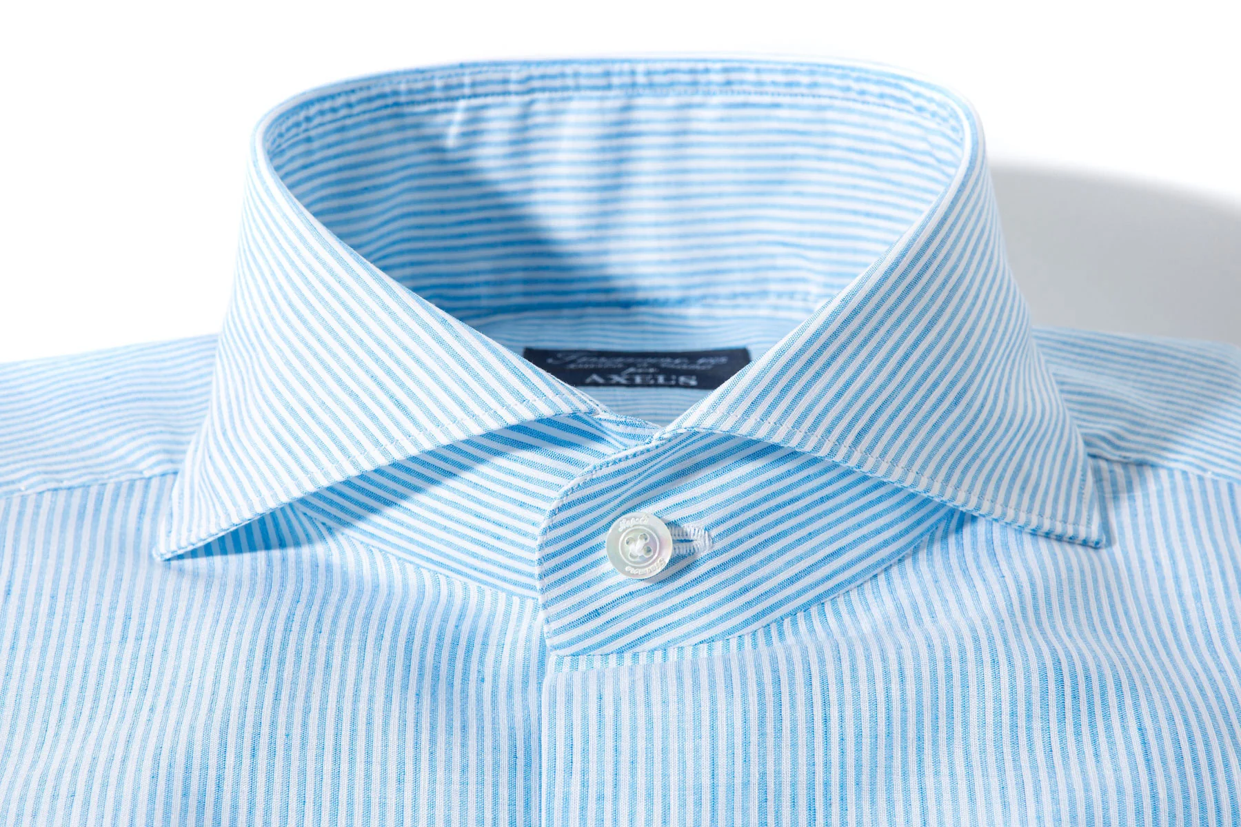 Lutung Cotton Linen Stripe In Turquiose - Image 3