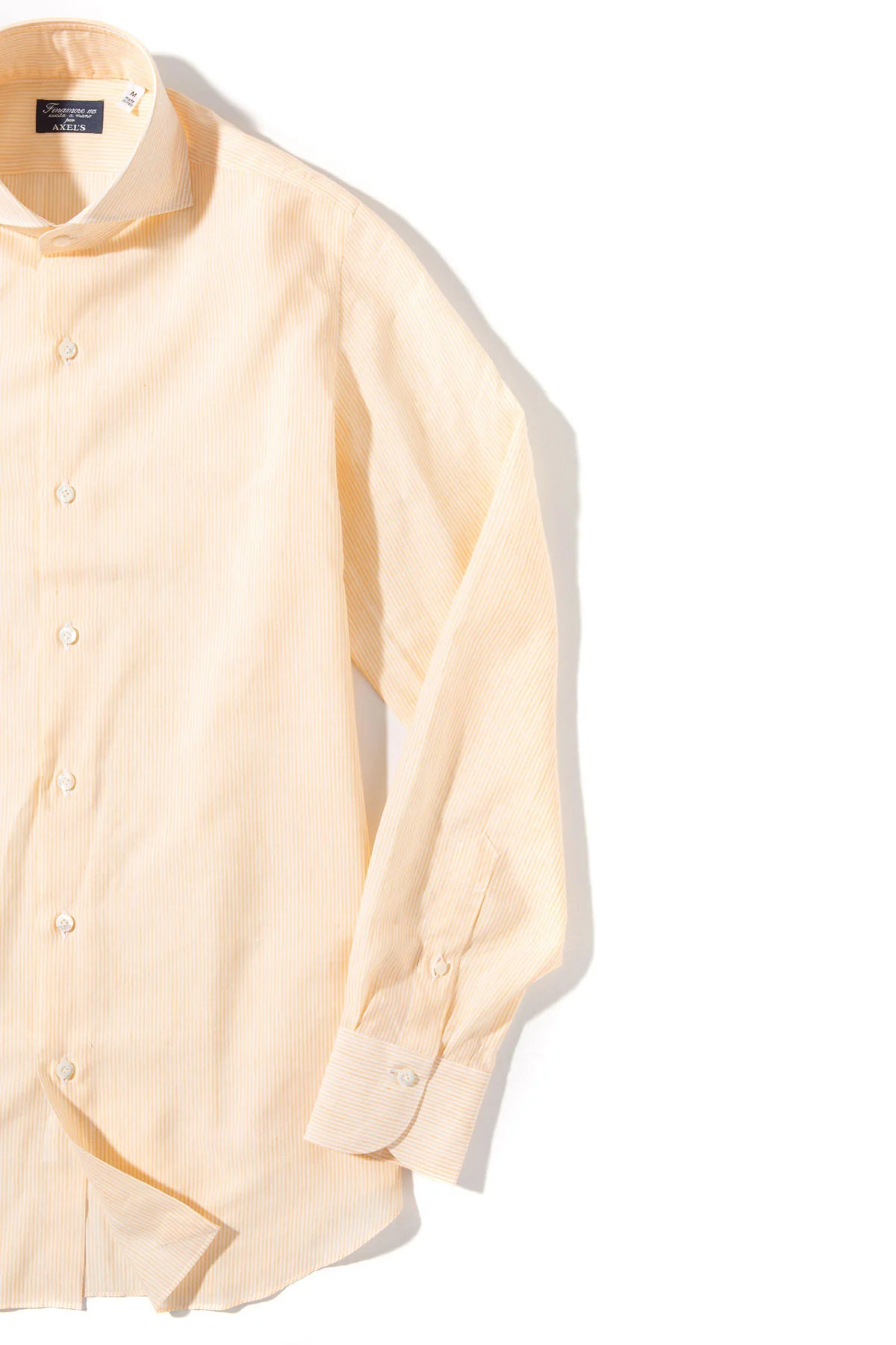 Lutung Cotton Linen Stripe In Yellow - Image 3