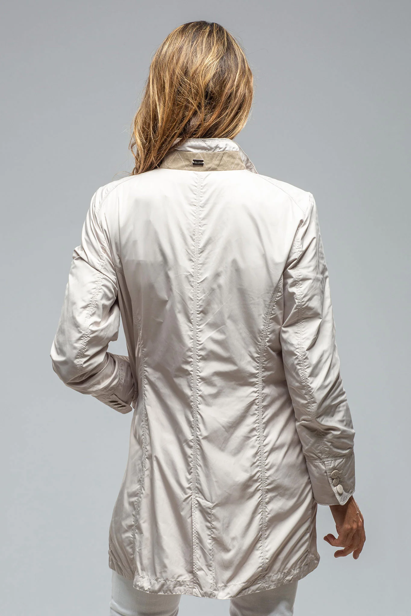 Madison Travel Coat In Pearl/Blush - Image 3