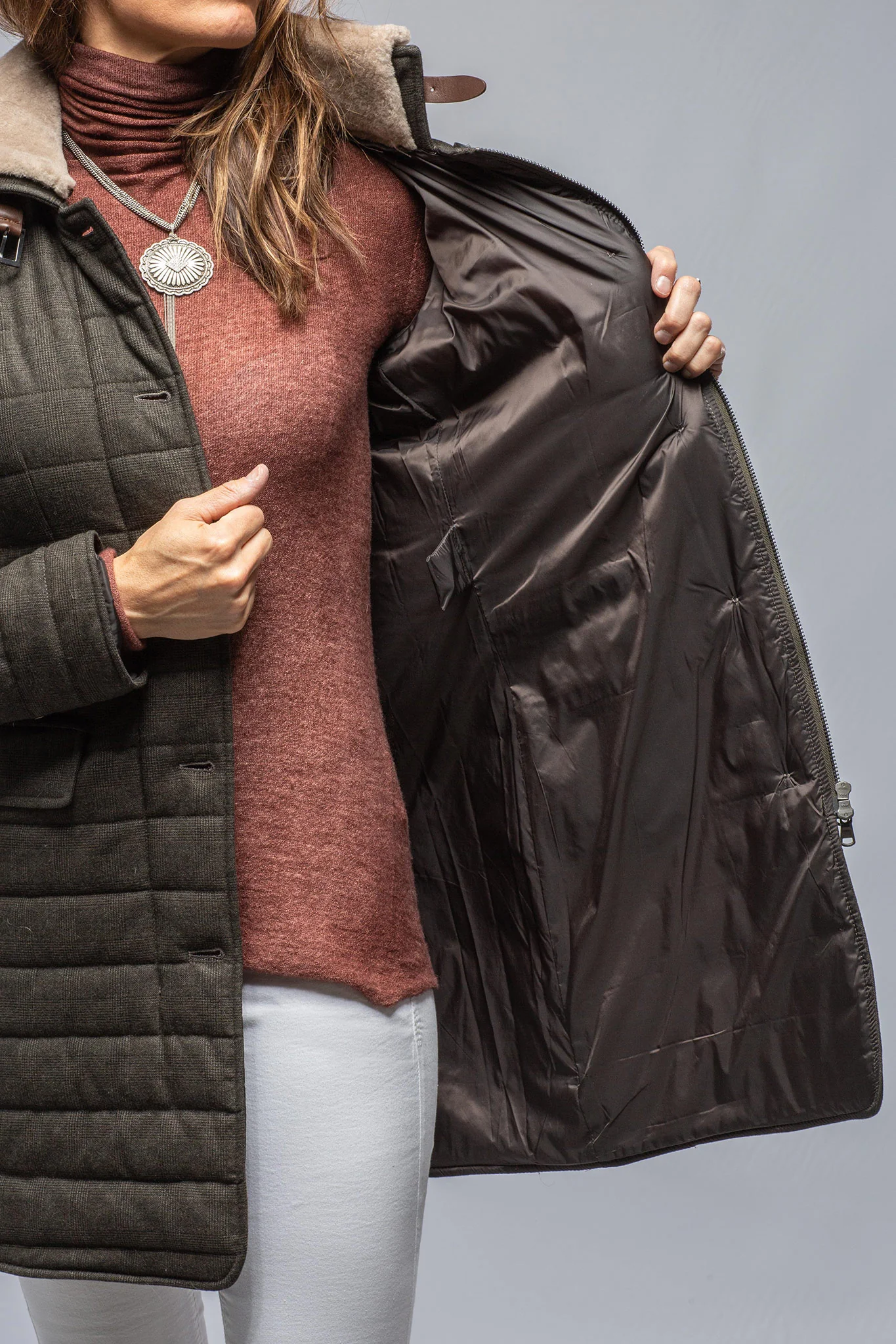 Tailored Après Jacket In Green - Image 4