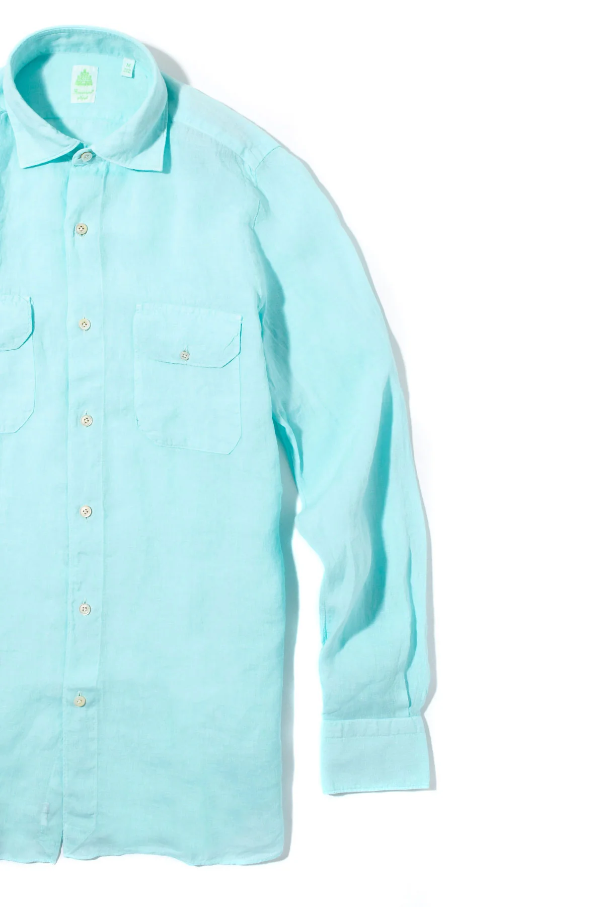Otztal 2 Pocket Shirt In Aqua - Image 2