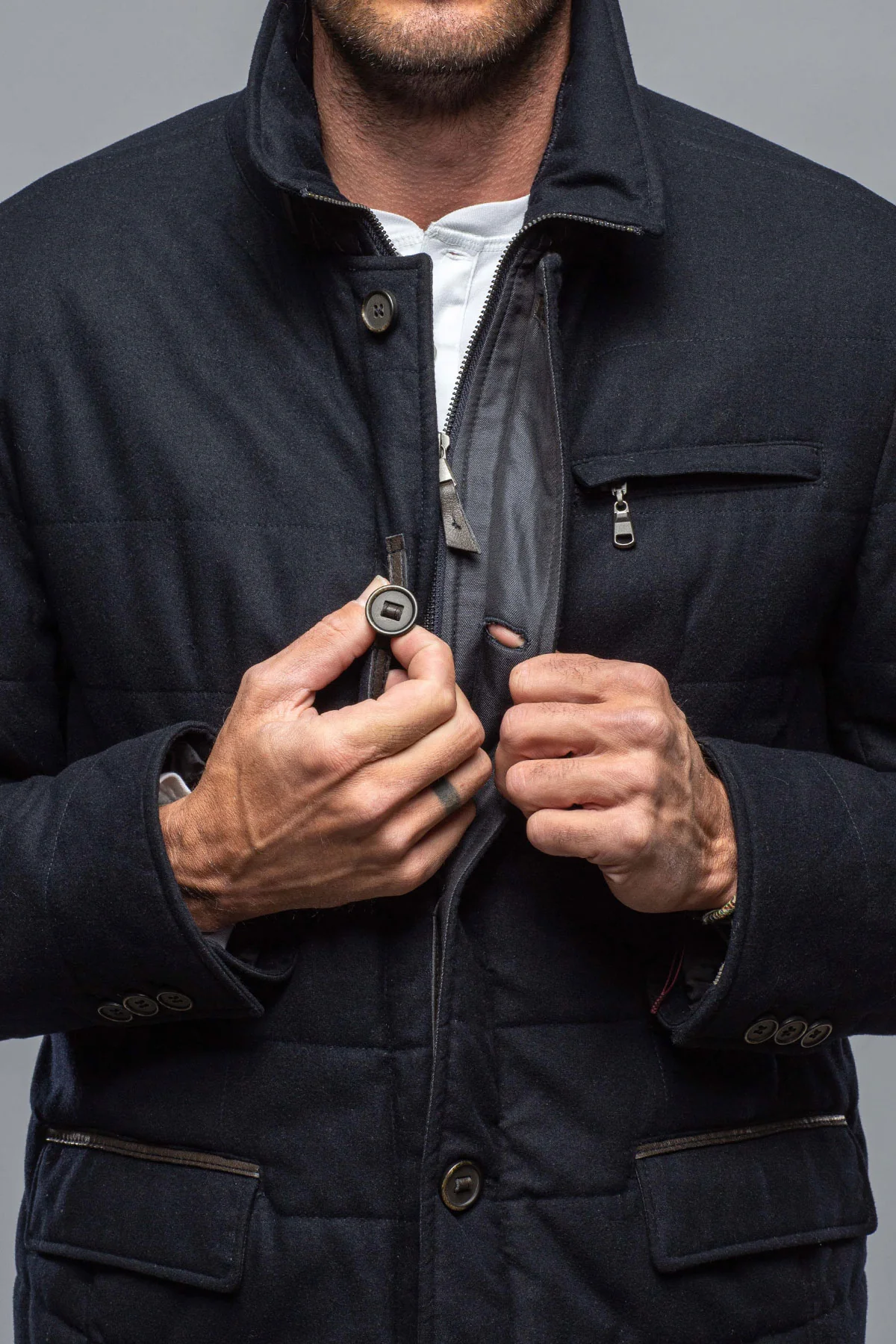 Owen Plaid Car Coat - Image 5