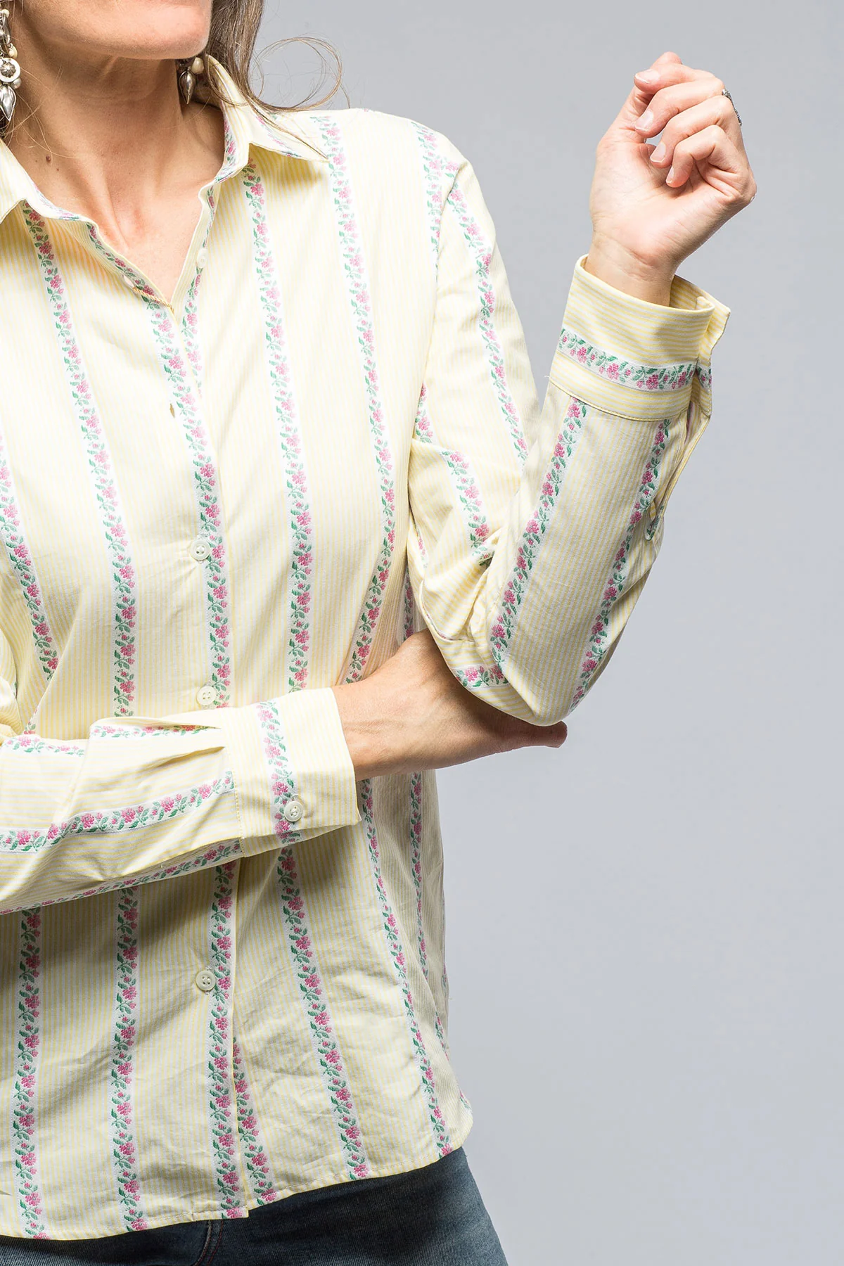 Prato Shirt w/ Floral Taping - Image 4