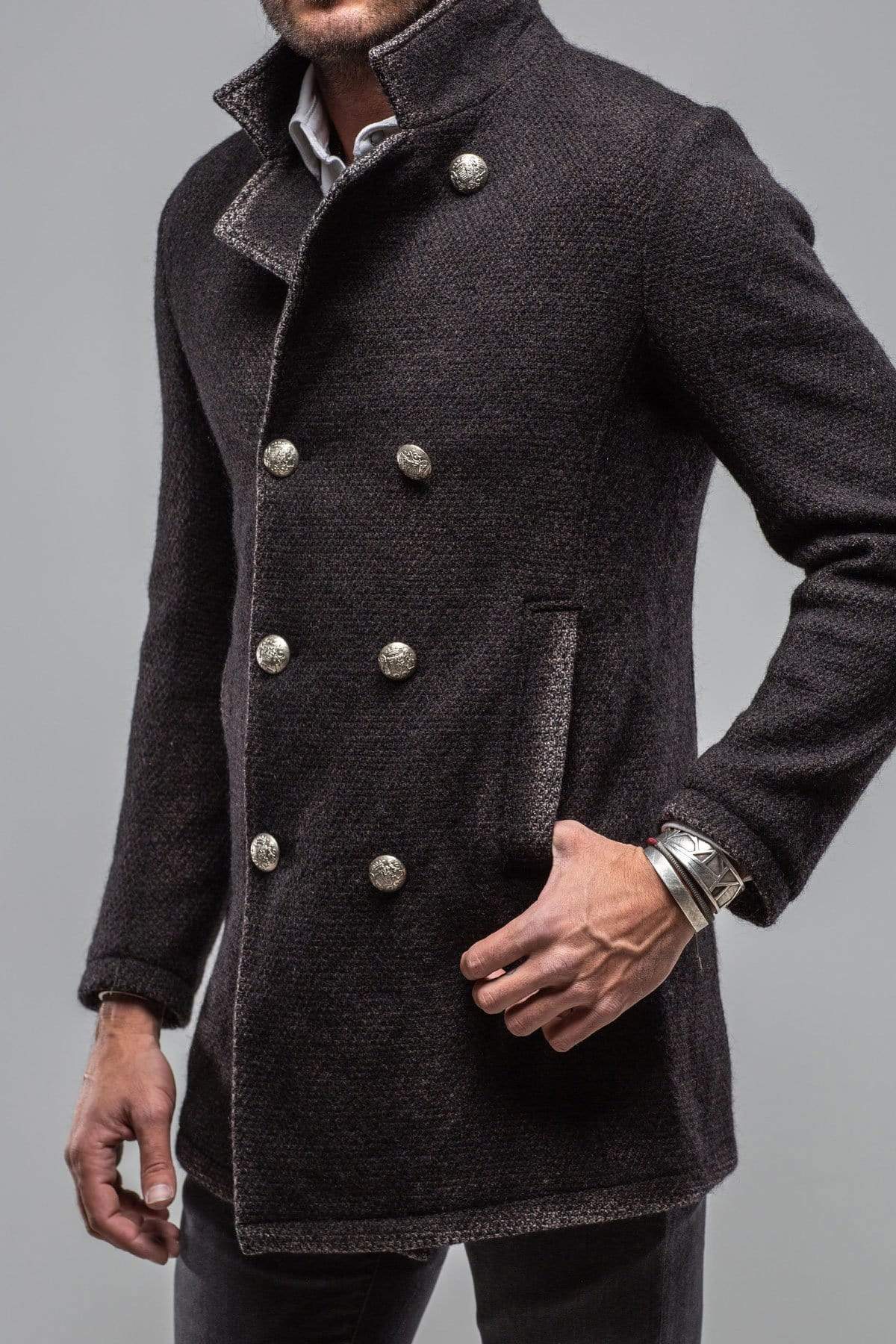 St. Christoff Jacket In Charcoal - Image 7