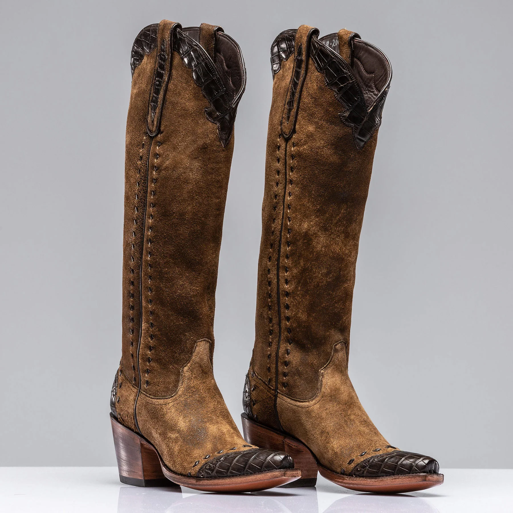 Tall Distressed Camel Boot - Image 2