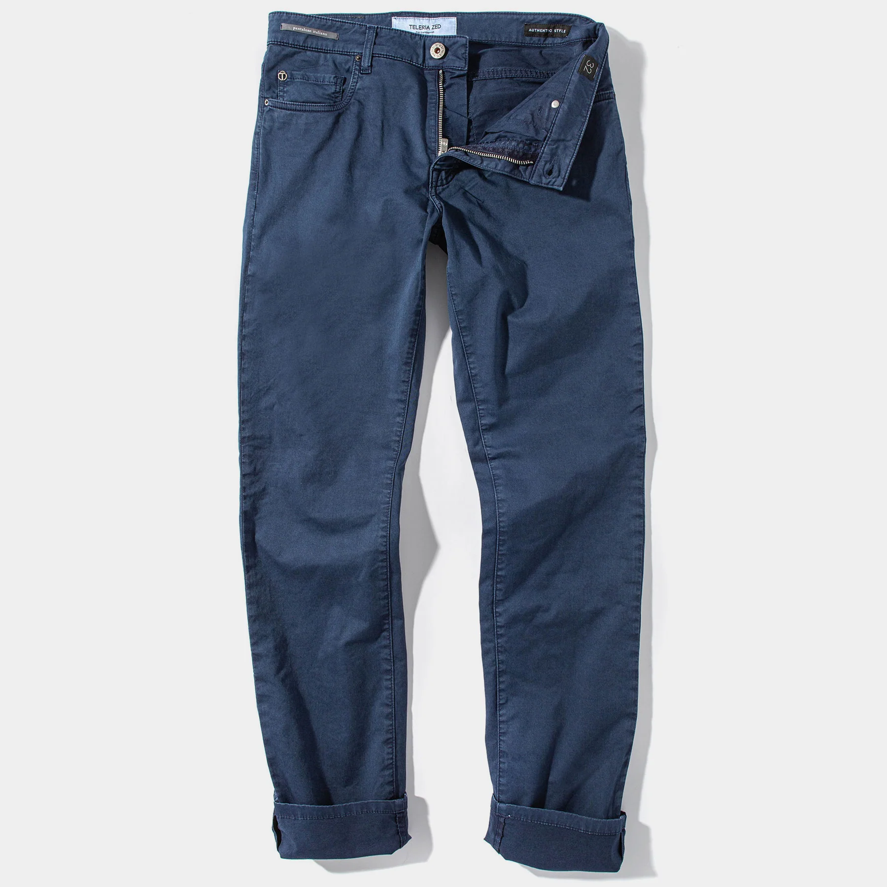 Summit 5-Pocket Cotton Twill In Blue Cina - Image 5