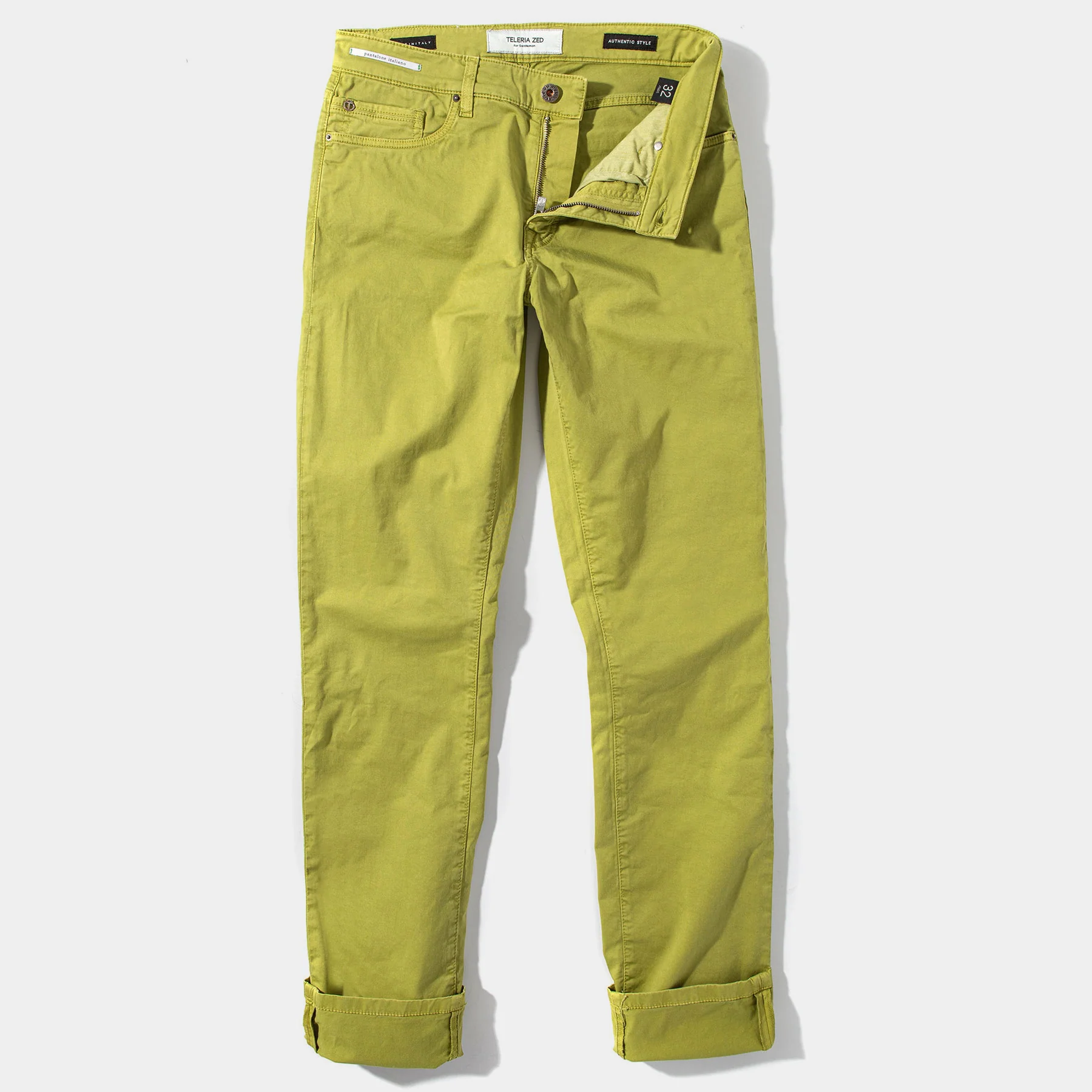 Summit 5-Pocket Cotton Twill In Lime - Image 5
