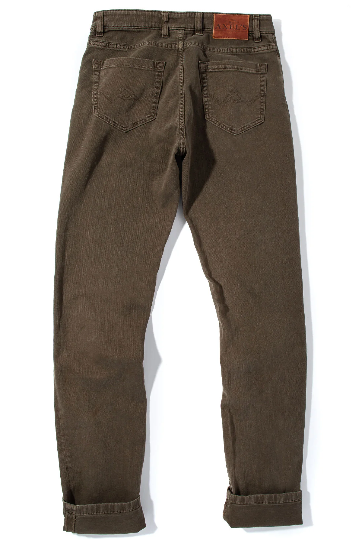 Taos Slim Cotton/Linen Denim in Army - Image 2