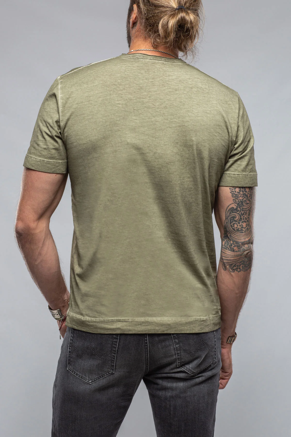 York Crew Neck in Moss - Image 3